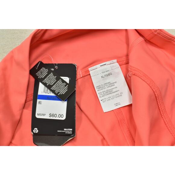 Under Armour Women's Pink Capri Leggings Plus Size XL Fitted Athletic Yoga Pants - Picture 7 of 8